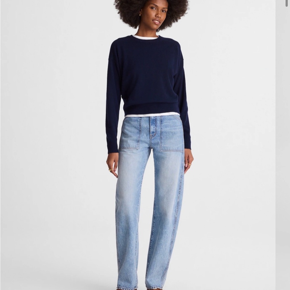 NWT Madewell The Petite Balloon Jean | Size 24 P | Raebrook Wash Rigid